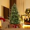 Costway 6/7/8 FT Artificial Xmas Tree with 778 PVC PE Branch Tips 240 Warm White LED Lights